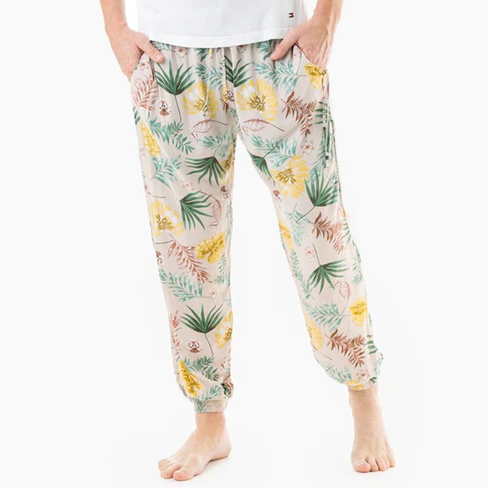 Miami Print Jogger Harem Pant Unisex Skateboard Yoga Travel Drawstring Bungalow